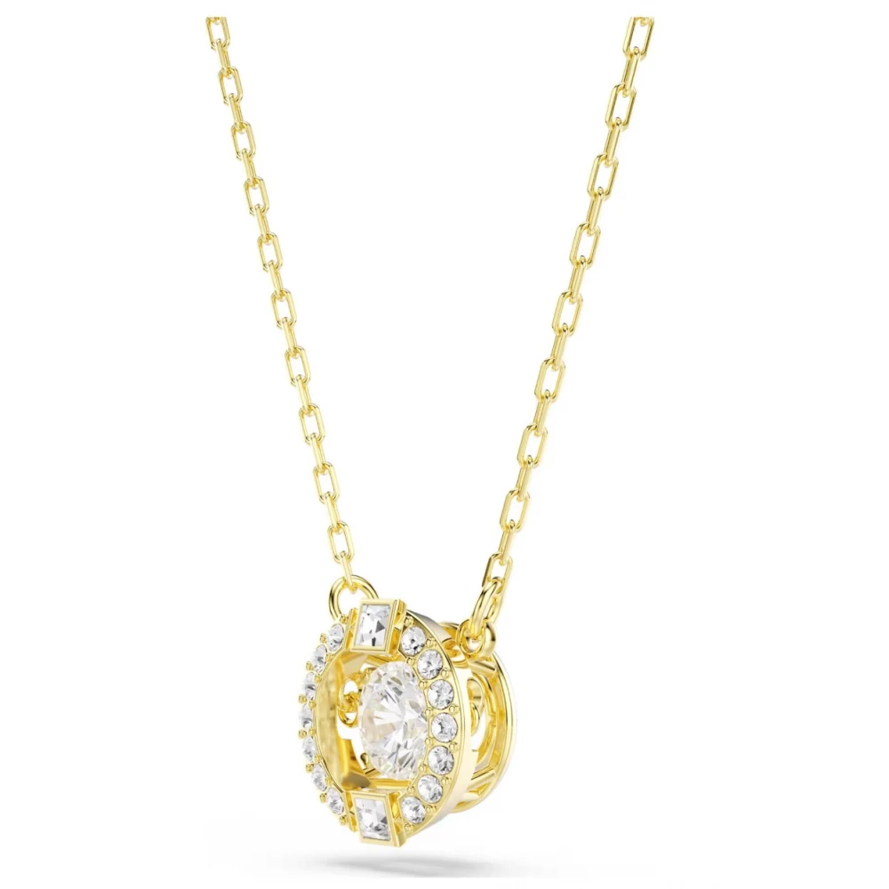 SWAROVSKI Μενταγιόν Una Angelic, Μικτές κοπές, Λευκό, Επιμετάλλωση σε Χρυσό 18K 5758061