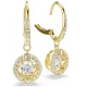 SWAROVSKI Σκουλαρίκια-σταγόνα Una Angelic, Στρογγυλή Κοπή, Επιμετάλλωση σε χρυσό 18Κ 5758095