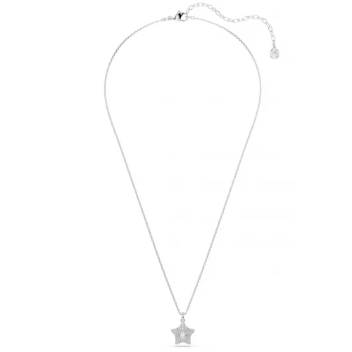 SWAROVSKI Μενταγιόν με Αλυσίδα Sublima, Στρογγυλή κοπή, Λευκό, Αστέρι, Επιμετάλλωση Ροδίου 5758393