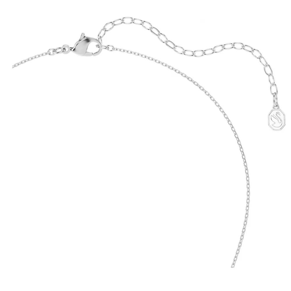 SWAROVSKI Μενταγιόν με Αλυσίδα Sublima, Στρογγυλή κοπή, Λευκό, Αστέρι, Επιμετάλλωση Ροδίου 5758393