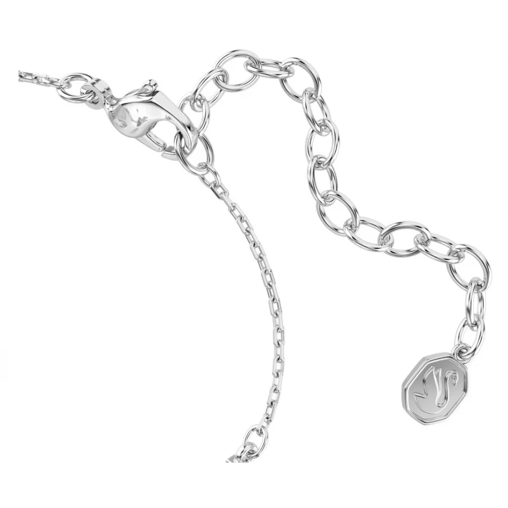 SWAROVSKI Βραχιόλι Swan Μίξη Κοπών, Κύκνος, Λευκό, Επιμετάλλωση Ροδίου 5758682