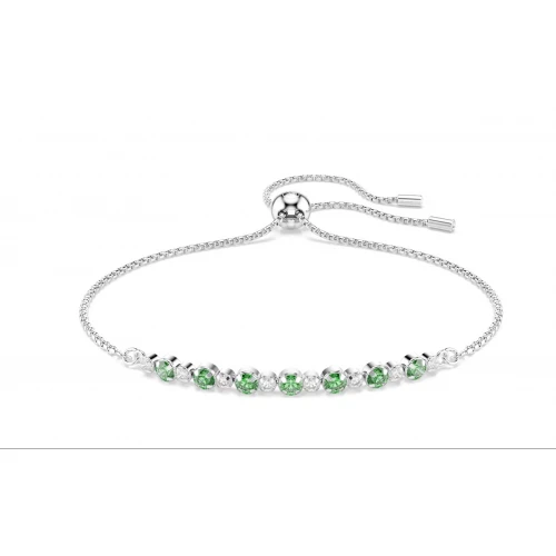 SWAROVSKI Matrix Βραχιόλι Στρογγυλή κοπή, Πράσινο, Επιροδιωμένο 5758987