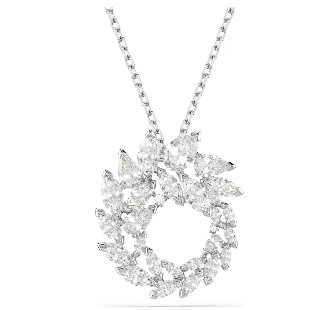 SWAROVSKI Mesmera Μενταγιόν με αλυσίδα, Λευκό, Marquise Κοπή Επιροδιωμένο 5759837