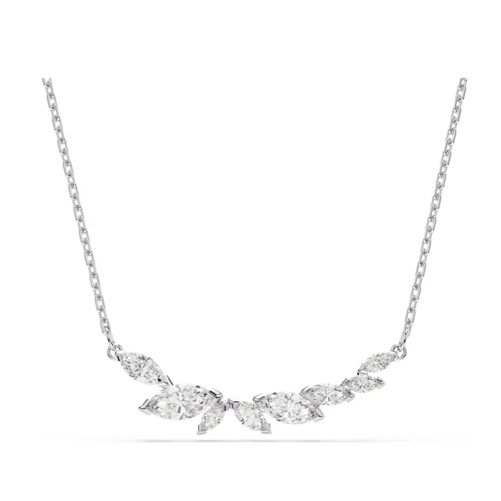 SWAROVSKI Κολιέ Mesmera Marquise κοπή, Λευκό, Επιμετάλλωση ροδίου 5759838