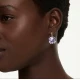 SWAROVSKI Millenia Σκουλαρίκια-σταγόνα Τετράγωνη Κοπή, Μωβ Επιμετάλλωση σε Χρυσό 18Κ 5759990