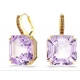 SWAROVSKI Millenia Σκουλαρίκια-σταγόνα Τετράγωνη Κοπή, Μωβ Επιμετάλλωση σε Χρυσό 18Κ 5759990