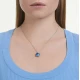 SWAROVSKI Millenia Μενταγιόν με Αλυσίδα, Cushion Κοπή Μπλε, Επιροδιωμένο 5760057