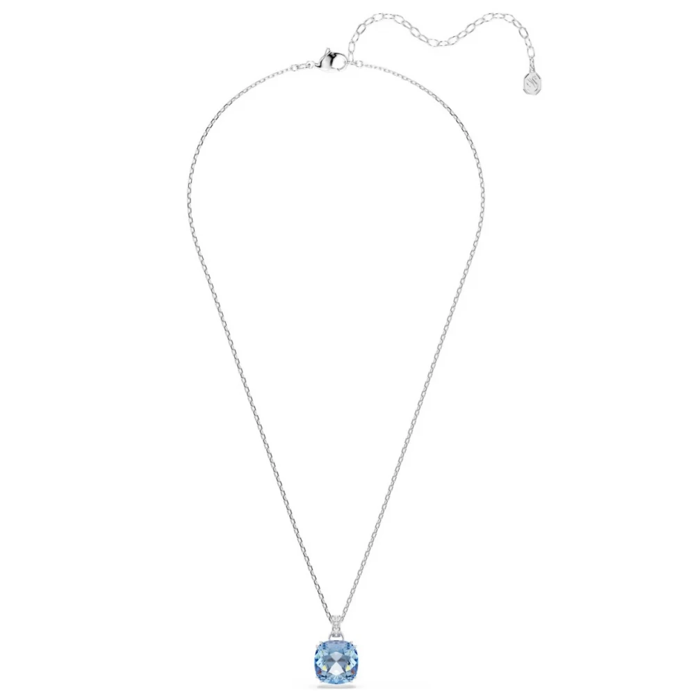 SWAROVSKI Millenia Μενταγιόν με Αλυσίδα, Cushion Κοπή Μπλε, Επιροδιωμένο 5760057
