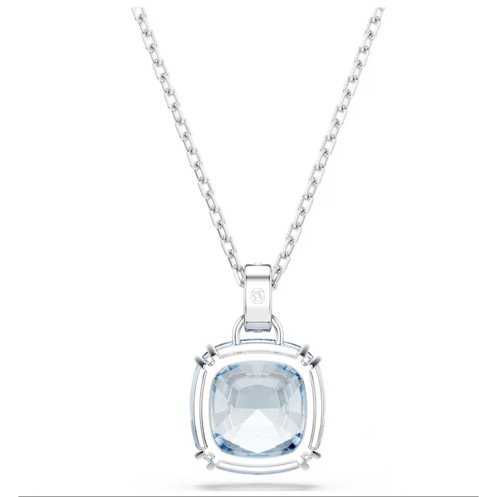 SWAROVSKI Millenia Μενταγιόν με Αλυσίδα, Cushion Κοπή Μπλε, Επιροδιωμένο 5760057
