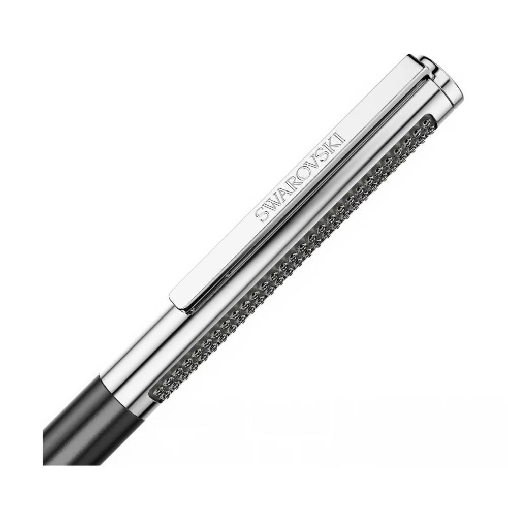 SWAROVSKI Matrix Tennis Στυλό Μαύρο Λακαρισμένο, Επιμετάλλωση Χρωμίου 5760146