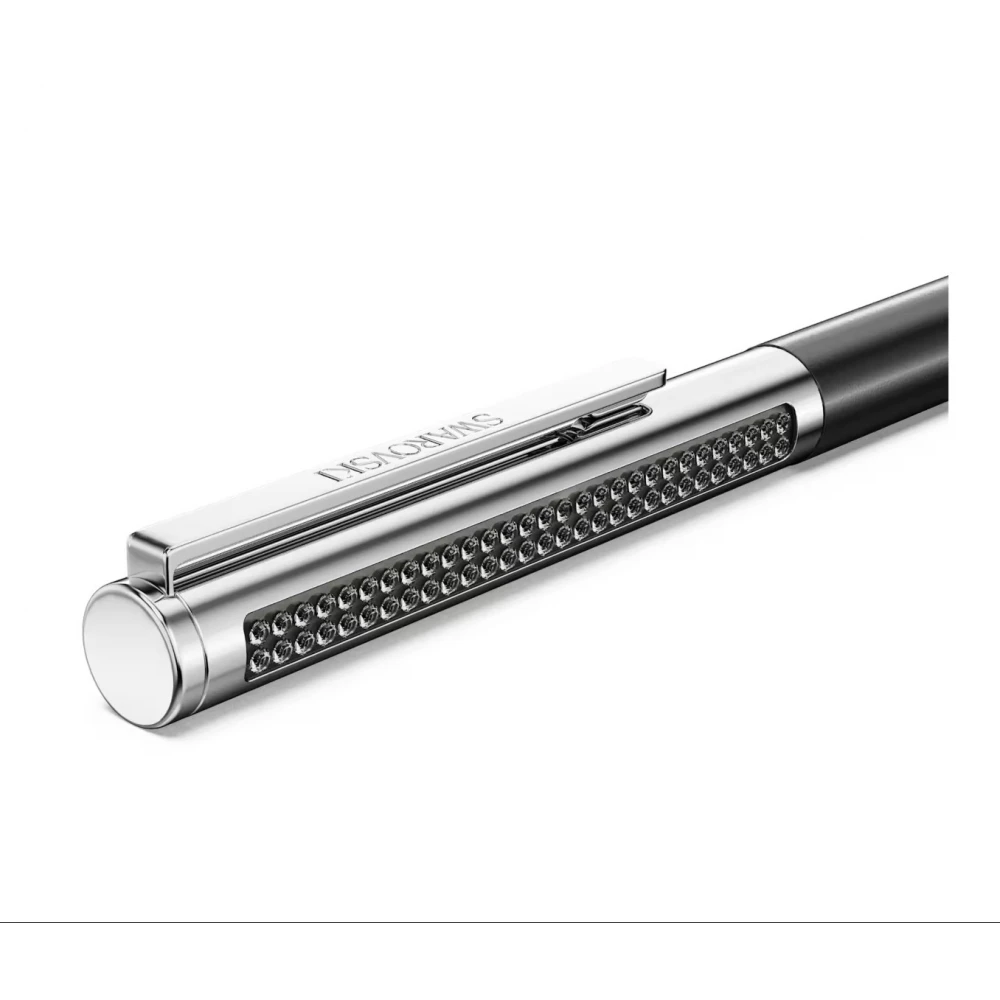 SWAROVSKI Matrix Tennis Στυλό Μαύρο Λακαρισμένο, Επιμετάλλωση Χρωμίου 5760146