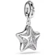SWAROVSKI Sublima Γούρι, Αστέρι, Στρογγυλή Κοπή, Λευκό, Επιμετάλλωση Ροδίου 5760562