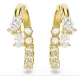SWAROVSKI Σκουλαρίκια Κρίκοι Mesmera, Μίξη Κοπών, Λευκά, Επιμετάλλωση σε Χρυσό 18Κ 5761975
