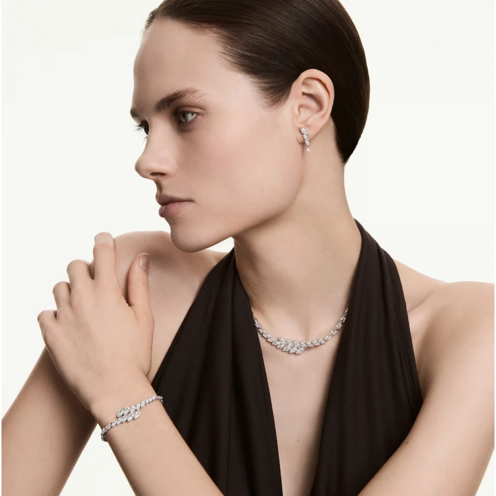 SWAROVSKI Set Mesmera Marquise κοπή, Λευκό, Επιμετάλλωση ροδίου 5762135