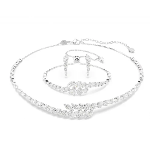 SWAROVSKI Set Mesmera Marquise κοπή, Λευκό, Επιμετάλλωση ροδίου 5762135