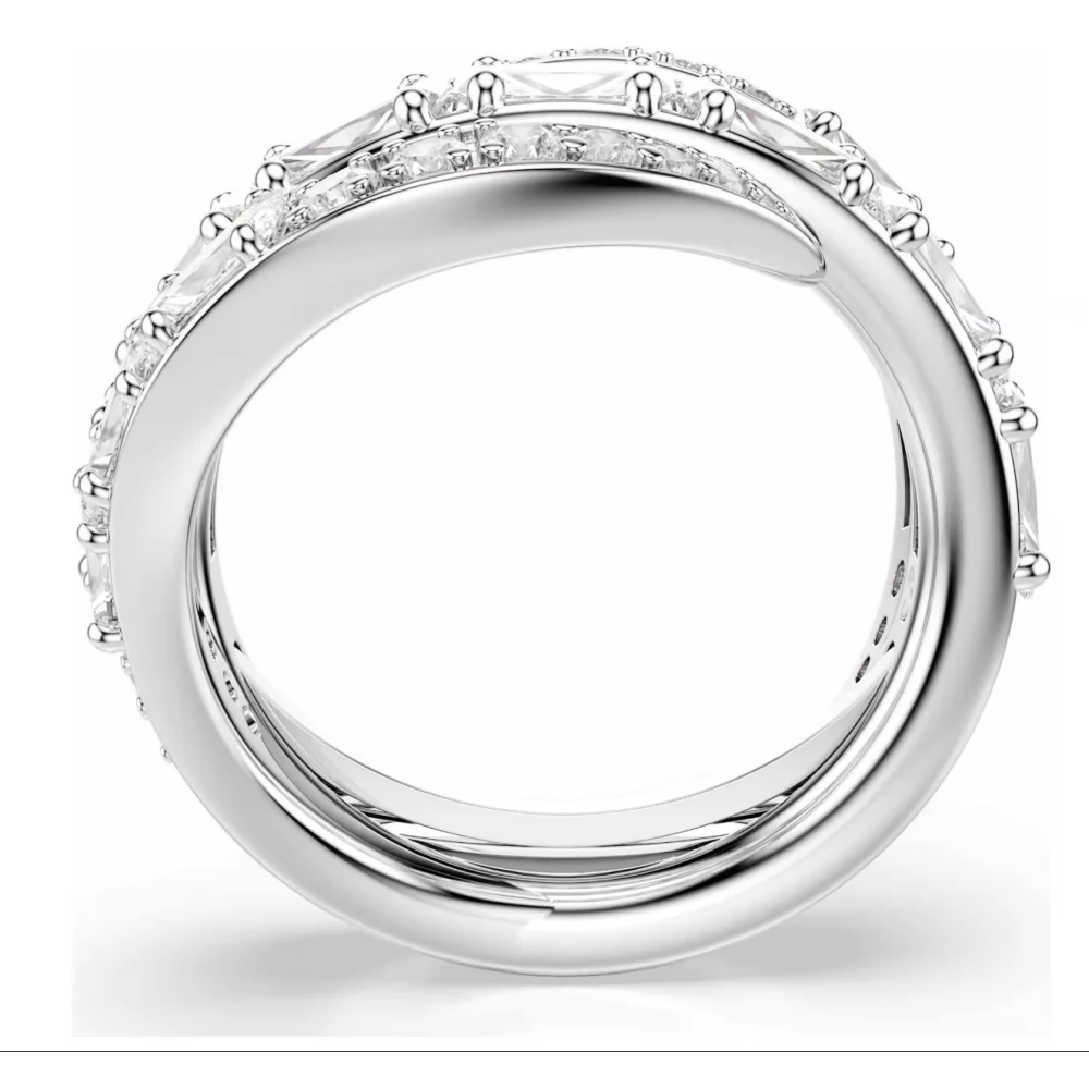 SWAROVSKI Δαχτυλίδι Vienna Μίξη κοπών, Κύκνος, Λευκό, Επιμετάλλωση ροδίου 5762205