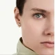 SWAROVSKI Σκουλαρίκια με κλιπ Matrix, Στρογγυλή Κοπή, Λευκό, Επιμετάλλωση σε Ροζ-Χρυσό 18Κ 5763822