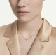 SWAROVSKI Κολιέ Matrix Λευκό, Στρογγυλή κοπή, Επιμετάλλωση σε ροζ χρυσό 18Κ 5763823