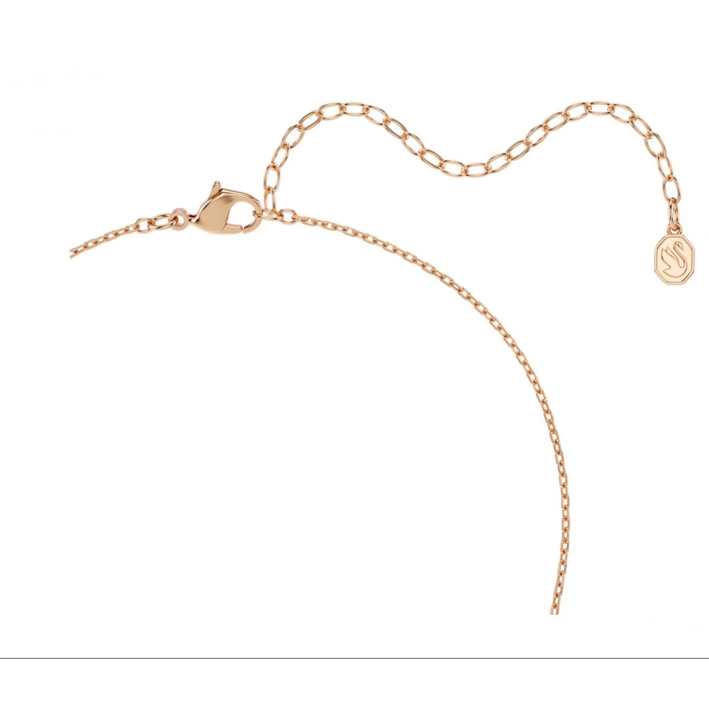 SWAROVSKI Κολιέ Matrix Λευκό, Στρογγυλή κοπή, Επιμετάλλωση σε ροζ χρυσό 18Κ 5763823
