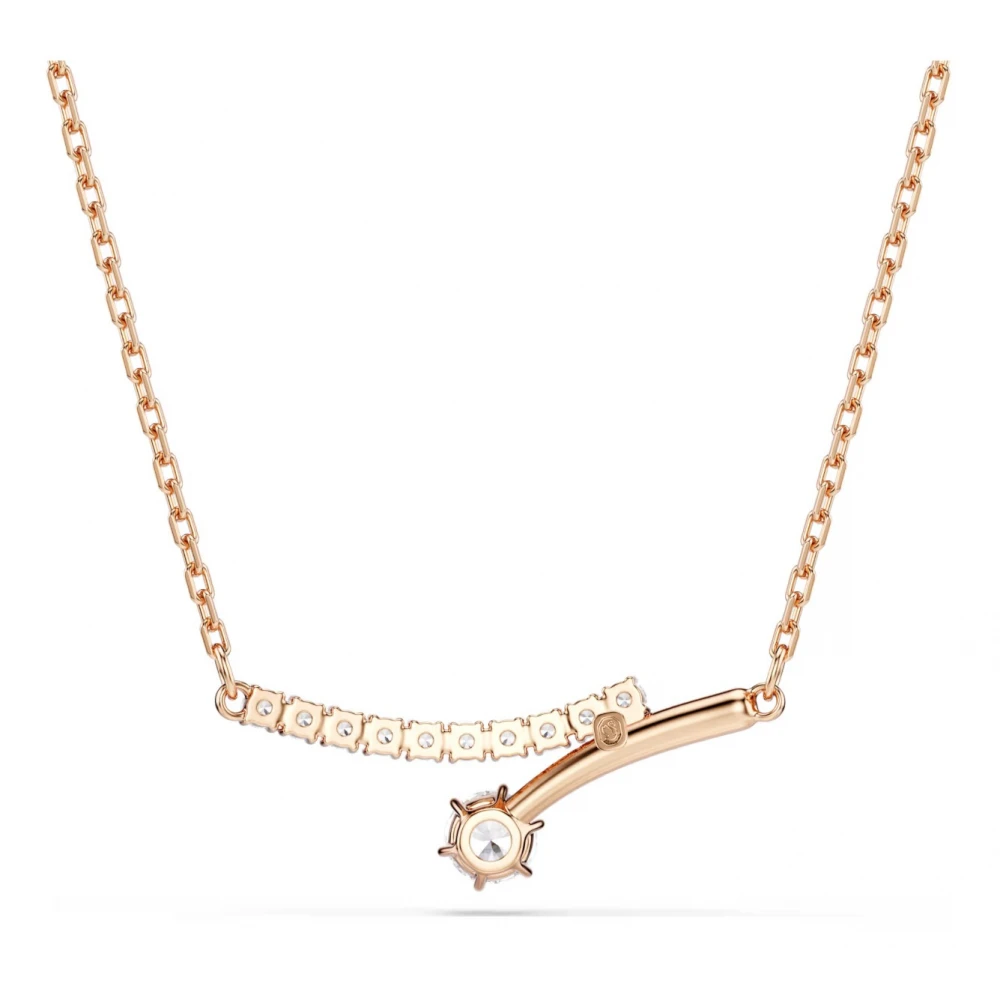 SWAROVSKI Κολιέ Matrix Λευκό, Στρογγυλή κοπή, Επιμετάλλωση σε ροζ χρυσό 18Κ 5763823