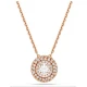 SWAROVSKI Μενταγιόν Sublima, Στρογγυλή κοπή, Λευκό, Επιμετάλλωση ΡοΖ-Χρυσό 18K 5764190