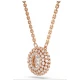 SWAROVSKI Μενταγιόν Sublima, Στρογγυλή κοπή, Λευκό, Επιμετάλλωση ΡοΖ-Χρυσό 18K 5764190