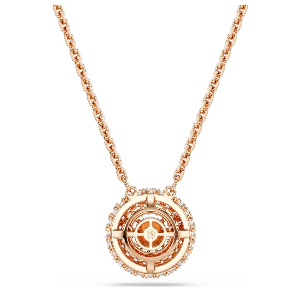SWAROVSKI Μενταγιόν Sublima, Στρογγυλή κοπή, Λευκό, Επιμετάλλωση ΡοΖ-Χρυσό 18K 5764190
