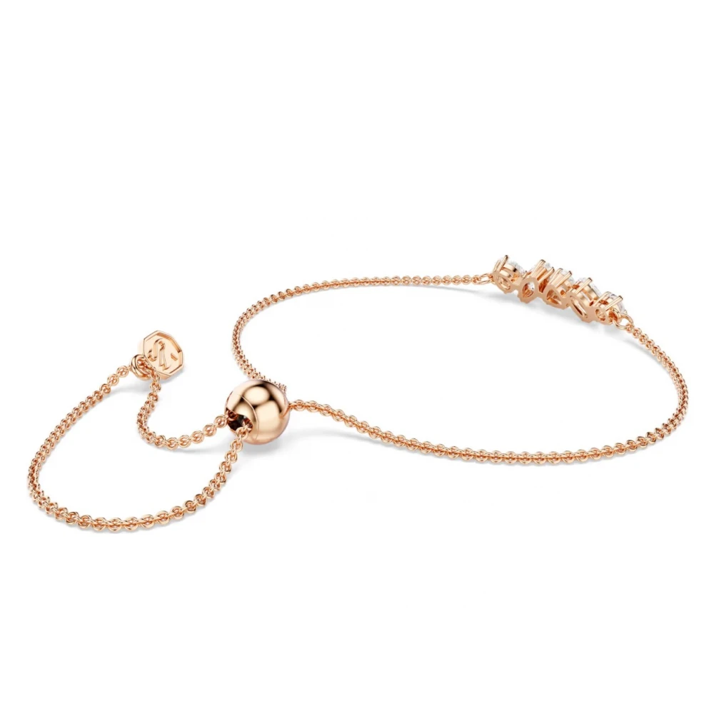 SWAROVSKI Βραχιόλι Mesmera Μίξη Κοπών, Λευκό, Επιμετάλλωση σε ροζ-χρυσό 18K 5764801