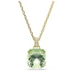 SWAROVSKI Μενταγιόν Millenia, Cushion κοπή, Πράσινο, Επιμετάλλωση σε Χρυσό 18K 5764821