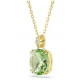 SWAROVSKI Μενταγιόν Millenia, Cushion κοπή, Πράσινο, Επιμετάλλωση σε Χρυσό 18K 5764821