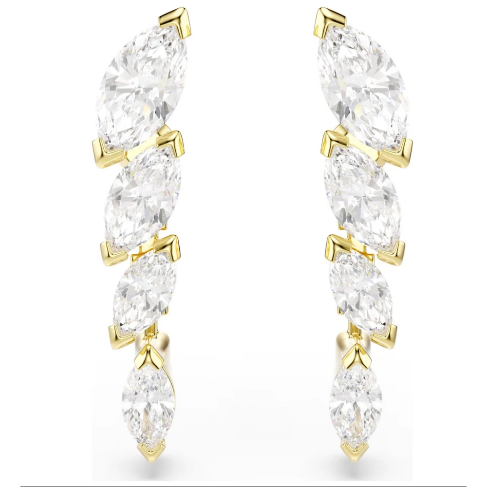SWAROVSKI Mesmera Set, Marquise κοπή, Λευκό, Επιχρυσωμένο σε 18Κ 5764868