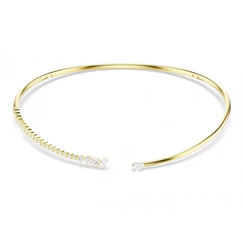 SWAROVSKI Τσόκερ Mesmera, Μίξη Κοπών, Λευκό, Επιμετάλλωση με χρυσό 18K 5765320
