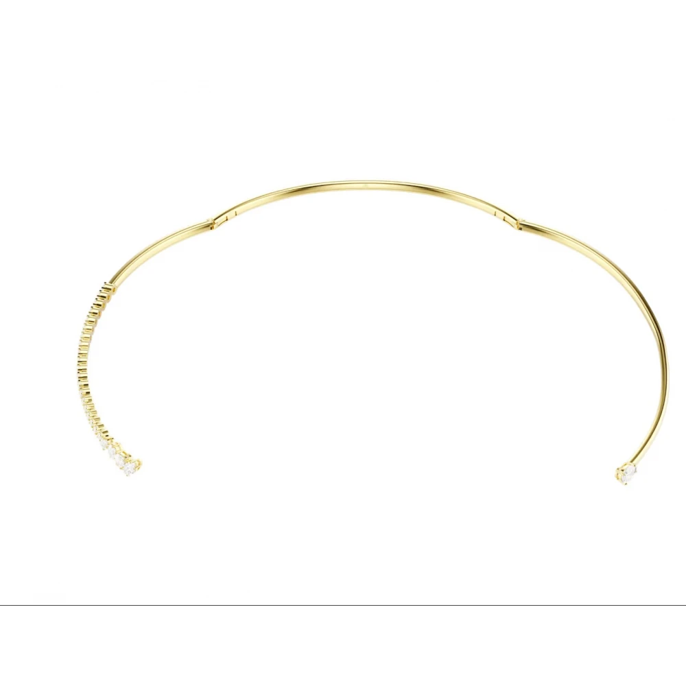 SWAROVSKI Τσόκερ Mesmera, Μίξη Κοπών, Λευκό, Επιμετάλλωση με χρυσό 18K 5765320