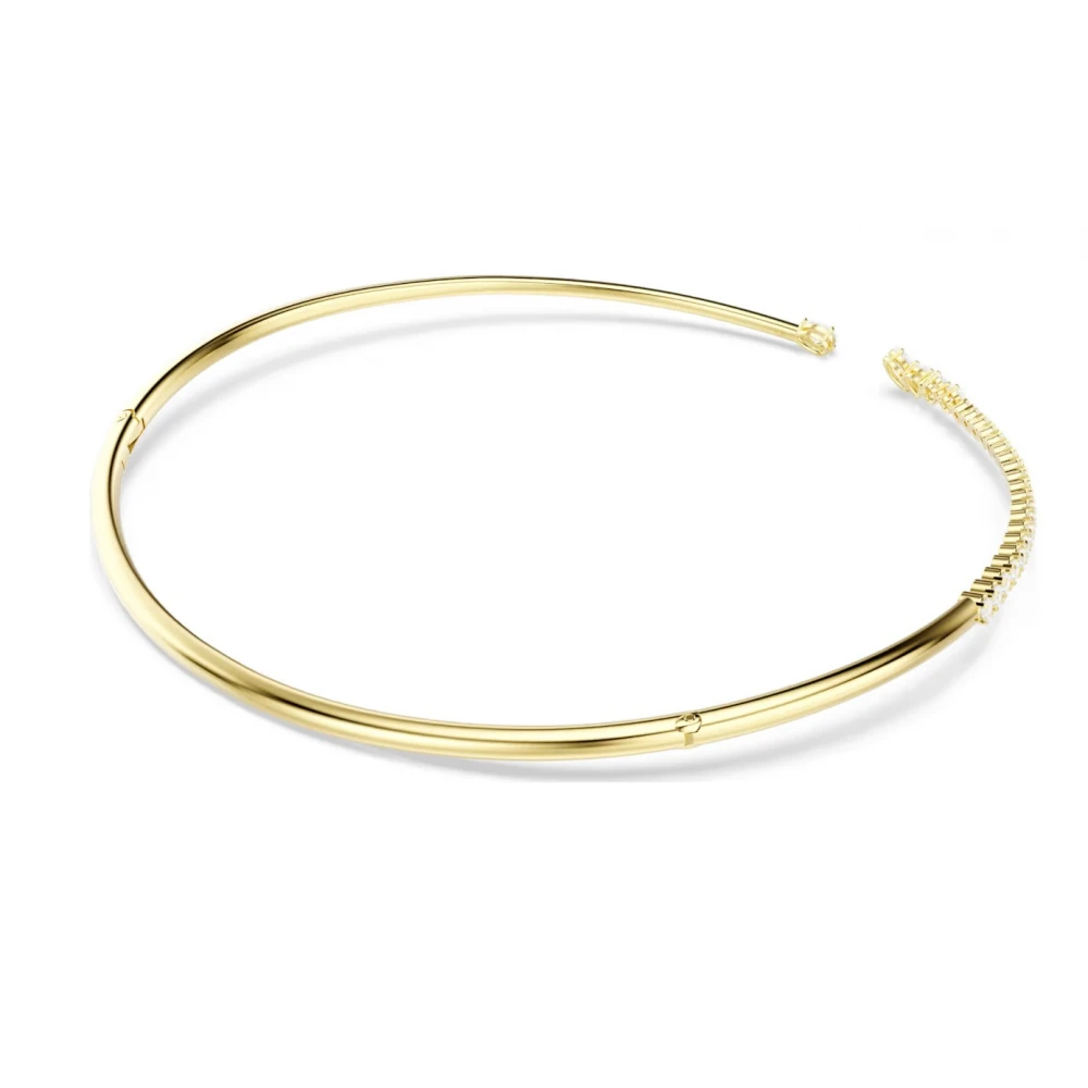SWAROVSKI Τσόκερ Mesmera, Μίξη Κοπών, Λευκό, Επιμετάλλωση με χρυσό 18K 5765320