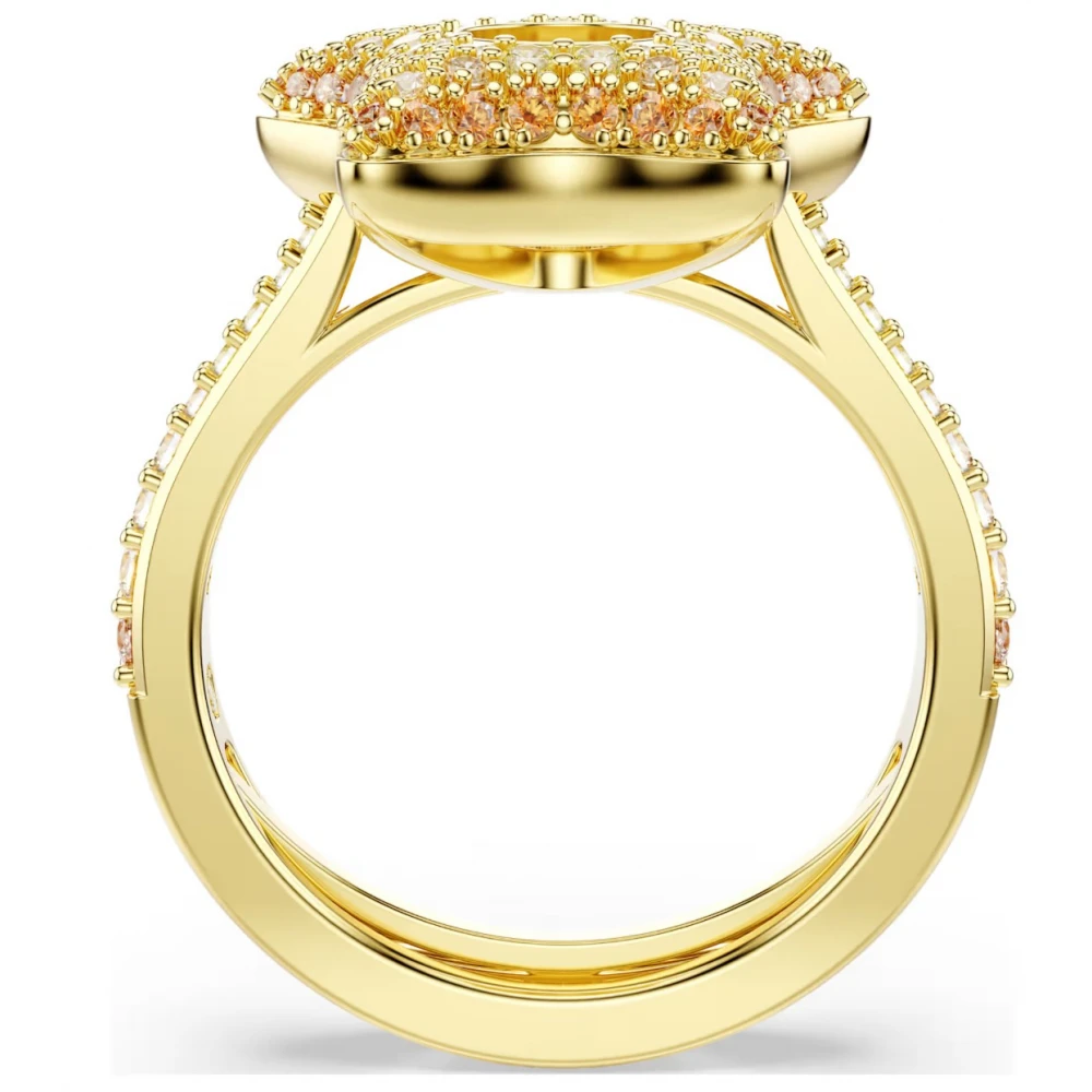 SWAROVSKI Δαχτυλίδι Sublima, Στρογγυλή κοπή, Αστέρι, Πολύχρωμο, Επιμετάλλωση σε Χρυσό 18Κ 5767346