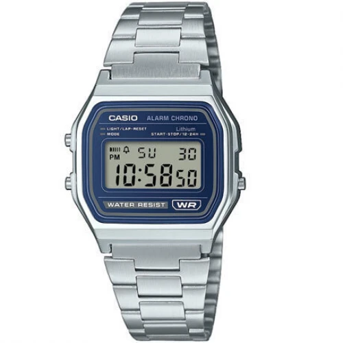 CASIO Vintage με Μπρασελέ από Ανοξείδωτο Ατσάλι A158WEA-2EF