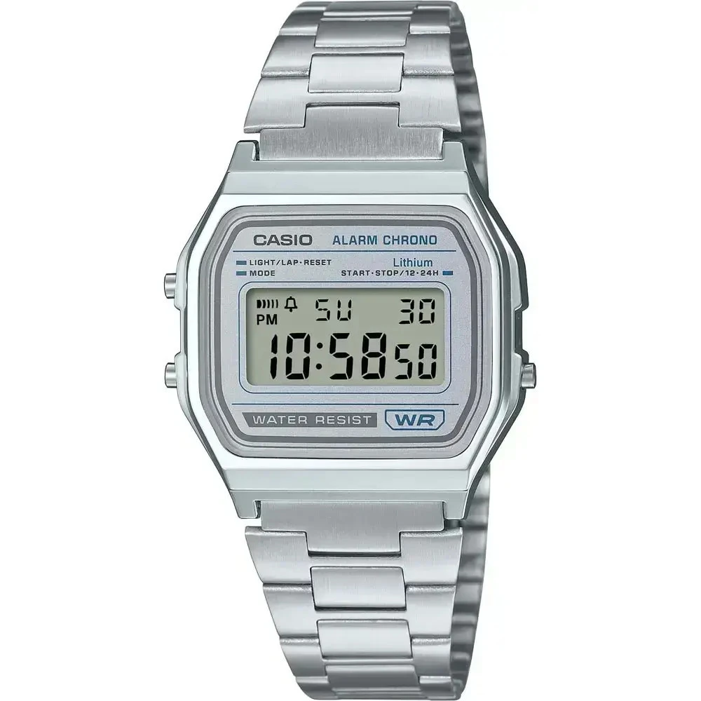 CASIO Collection Με Μπρασελέ από Ανοξείδωτο Ατσάλι A-158WEA-7EF
