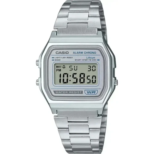 CASIO Collection Με Μπρασελέ από Ανοξείδωτο Ατσάλι A-158WEA-7EF
