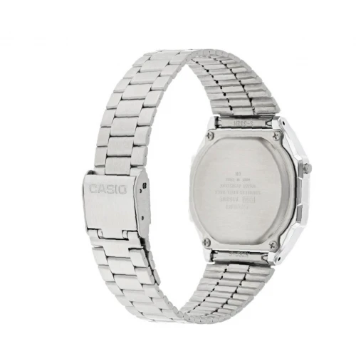 CASIO Vintage με Μπρασελέ σε Ασημί Τόνο από Ανοξείδωτο Ατσάλι A-168WEM-1EF
