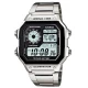 CASIO Timeless με Μπρασελέ σε Ασημί Τόνο από Ανοξείδωτο Ατσάλι AE-1200WHD-1AVEF