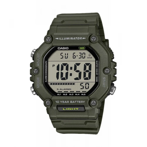 CASIO Timeless με Λαδί Λουράκι από Καουτσούκ ΅AE-1600HX-3AVEF