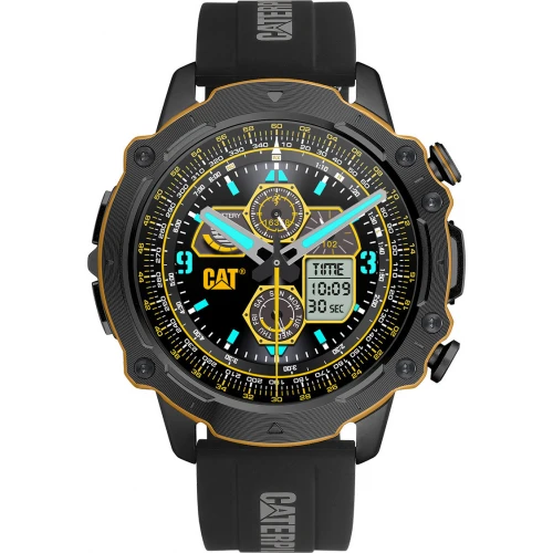 CATERPILLAR Smartwatch με Μαύρο Λουράκι Σιλικόνης E116021100