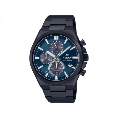CASIO Edifice "Ηλιακό" με Μπρασελέ από Ανοξείδωτο Ατσάλι σε Ανθρακί Τόνο EFS-S630DC-2AVUEF
