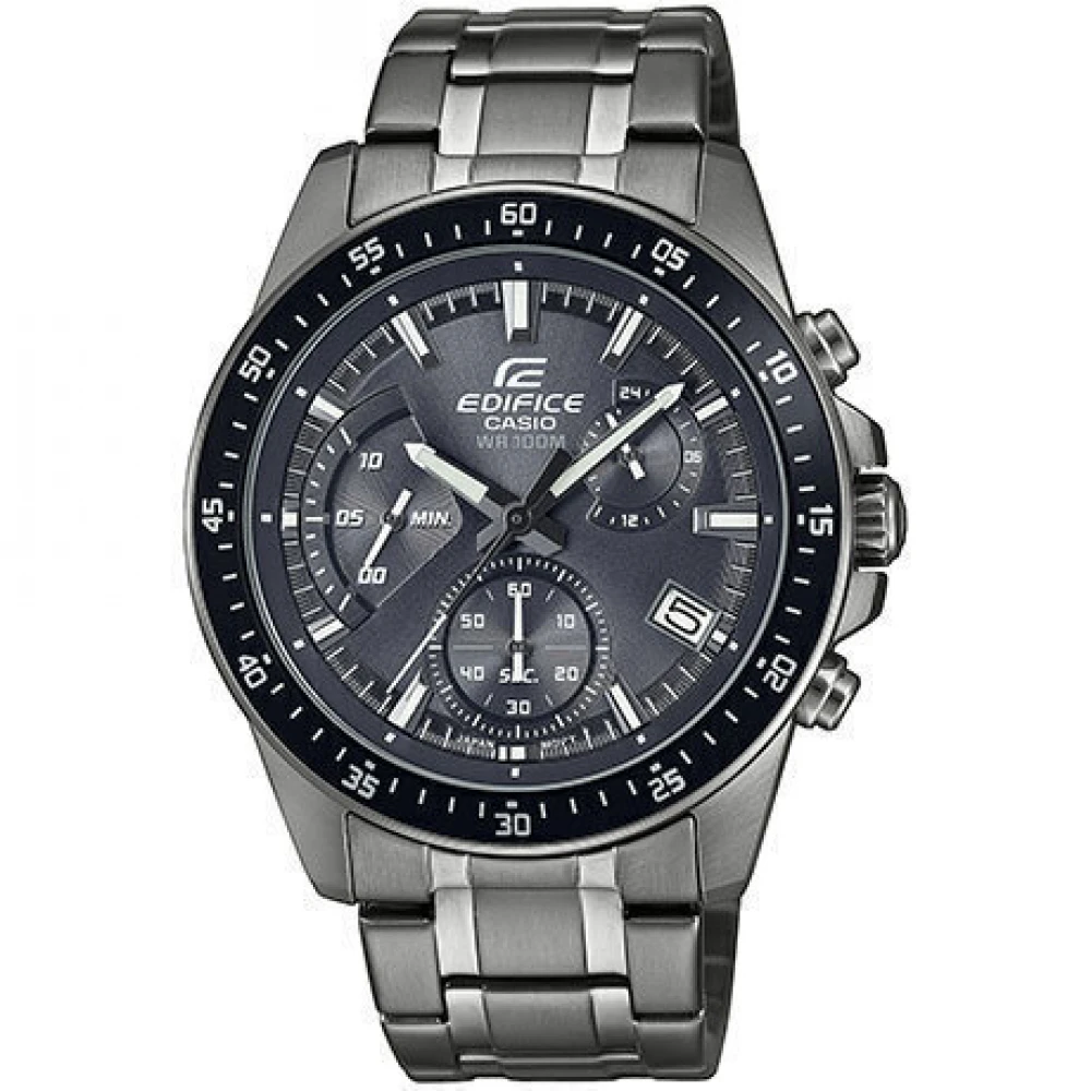 CASIO Edifice με Μπρασελέ από Ανοξείδωτο Ατσάλι σε Ανθρακί Τόνο EFV-540DC-1CVUEF
