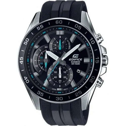 CASIO Edifice Χρονογράφος με Μαύρο Λουράκι από Καουτσούκ EFV-550P-1AVUEF