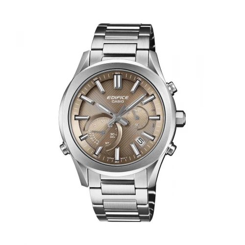 CASIO Edifice "Ηλιακός" Χρονογράφος με Μπρασελέ από Ανοξείδωτο Ατσάλι EQB-1300D-5AEF
