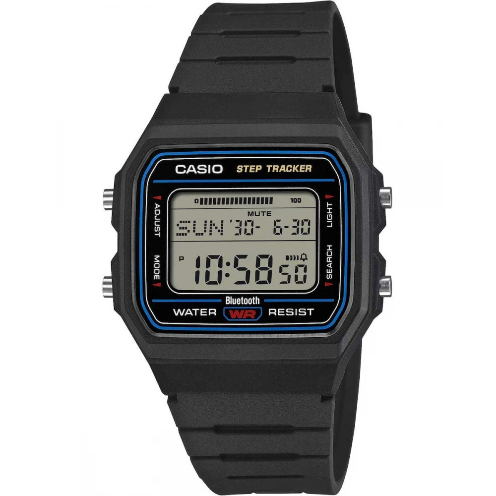 CASIO Collection με Μαύρο Λουράκι από Καουτσούκ F-B100W-1AEF