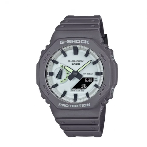 CASIO G-Shock Γκρι με λουράκι από καουτσούk GA-2100HD-8AER