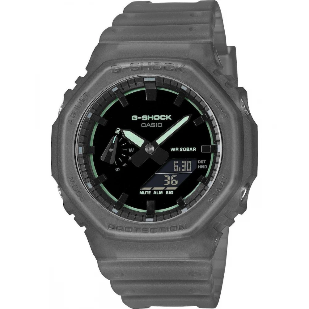 CASIO G-SHOCK με Γκρι Λουράκι από Καουτσούκ GA-2100K-1AER