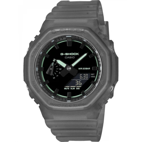 CASIO G-SHOCK με Γκρι Λουράκι από Καουτσούκ GA-2100K-1AER